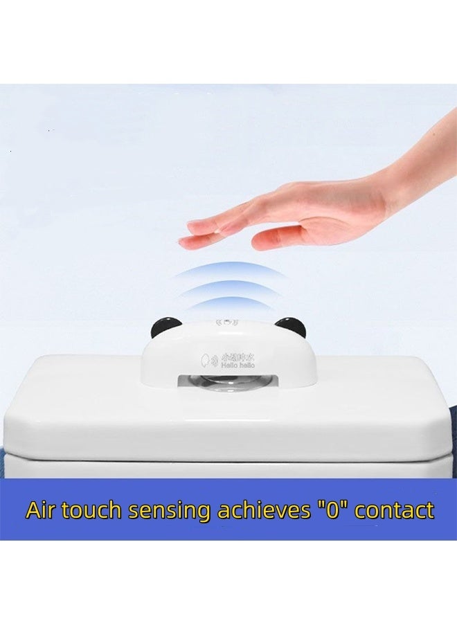 JCB CHIC مغسلة مرحاض أوتوماتيكية، مجموعة مغسلة مرحاض AI بدون لمس، شحن USB قابل لإعادة الشحن ومغسلة مرحاض مقاومة للماء IPX6 مزودة بمستشعر الأشعة تحت الحمراء للمرحاض للاستخدام المنزلي والعام - Image 3